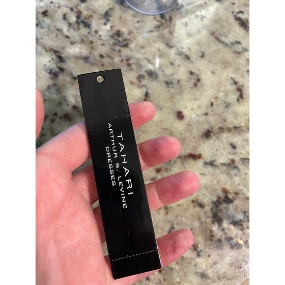 NWT Tahari Arthur S. Levine Blush Pink Jacquard Floral Print Bow Dress Size 2 - Picture 3 of 6